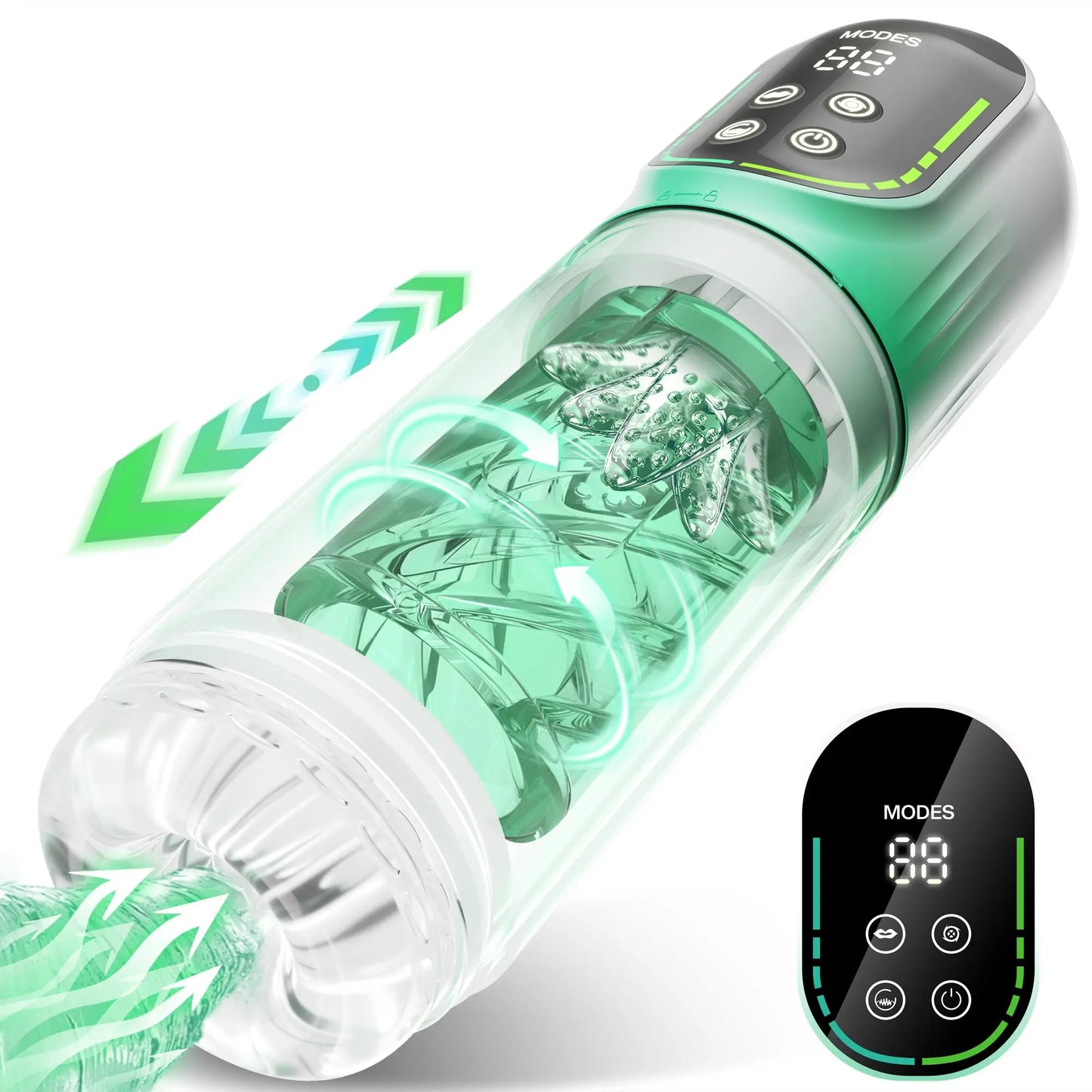 4in1 LCD Automatic Male Masturbator Thrusting Rotating Sucking Masturbation Cup