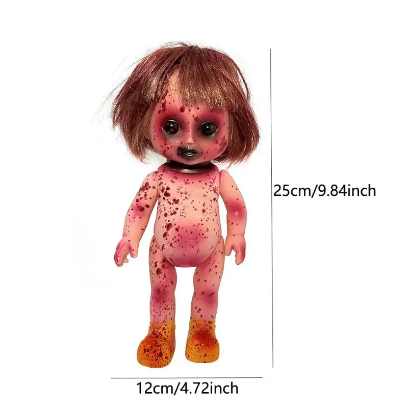 Halloween Scary Blood Doll Ghost Day Rebirth Zombie Baby Infant Horror Decor