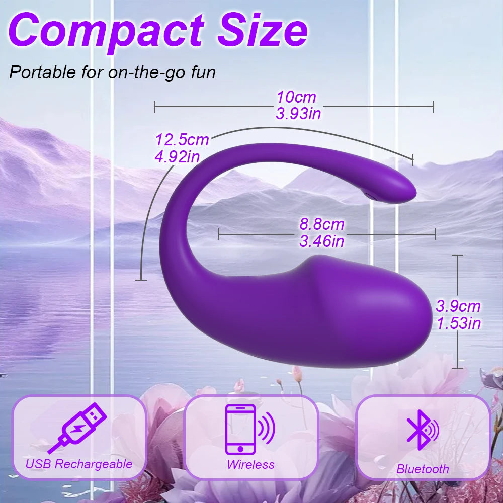 APP Wireless Bluetooth Vibrator APP Control Vibrating Love Egg Clitoris Stimulator