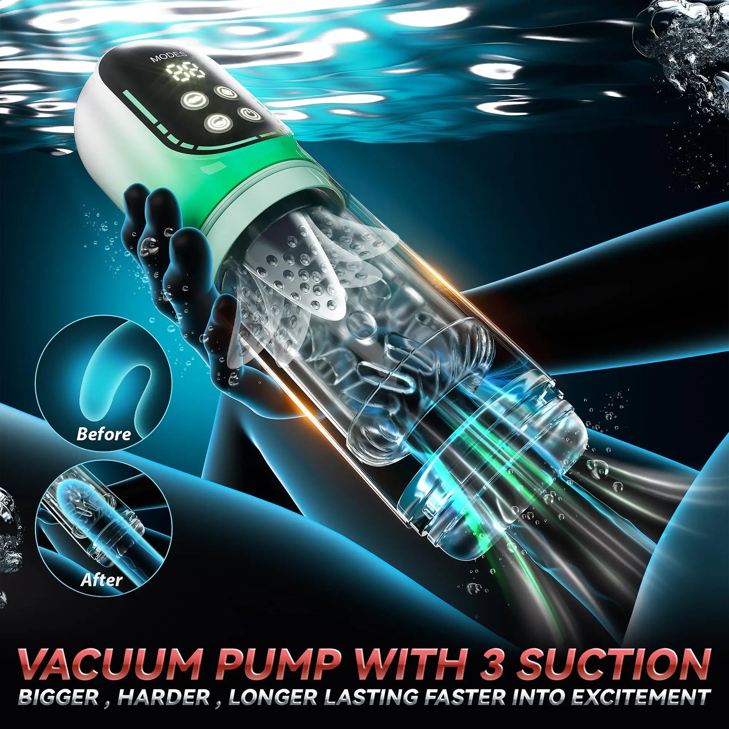 4in1 LCD Automatic Male Masturbator Thrusting Rotating Sucking Masturbation Cup