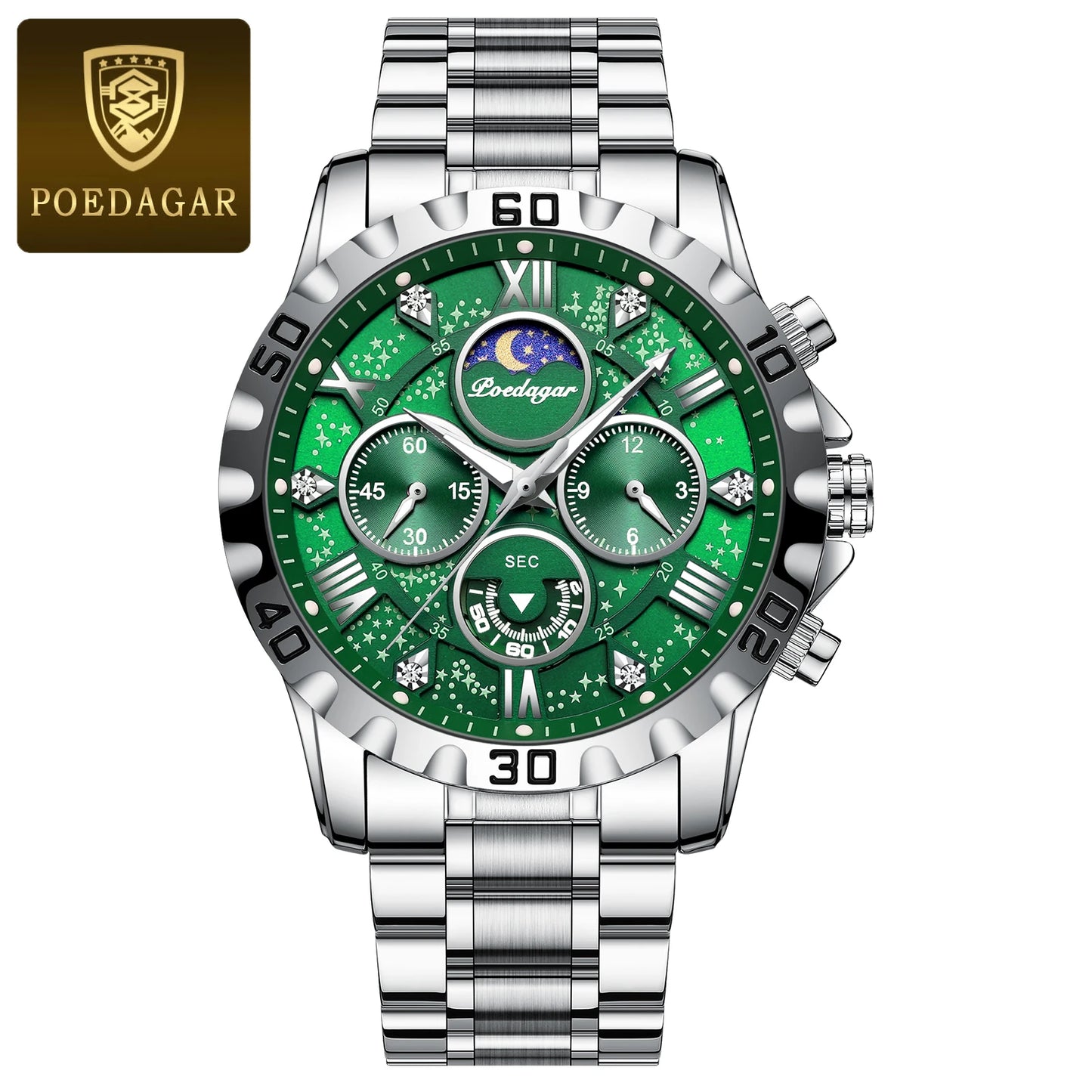 POEDAGAR Luxury Military Watch for Men Sport Quartz Man Wristwatch