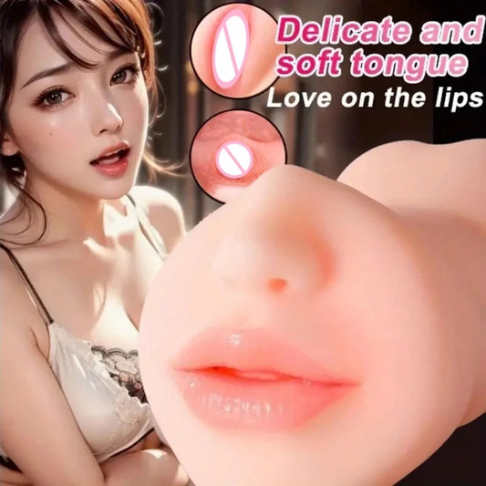 3 In 1 Sex Doll Toys Deep Throat Artificial Real Pussy Oral Male Masturbator Blowjob