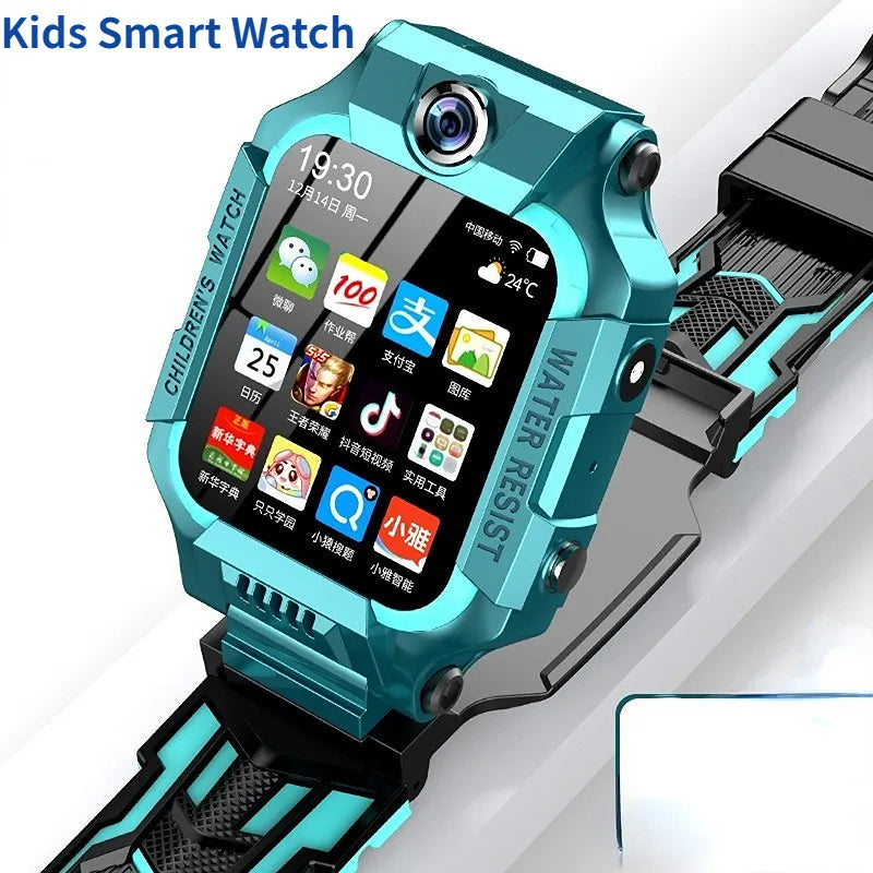 Q19B Children Kids Smart Watch SOS Phone Call Location Tracker Anti-Lost Camera Touch Screen Waterproof Student Wristwatch