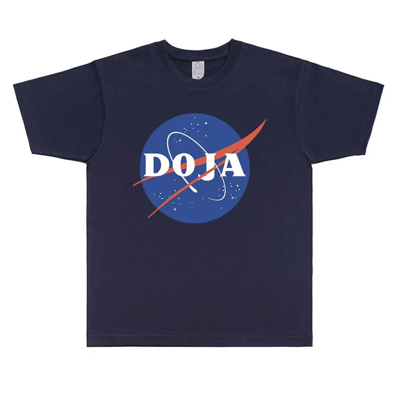 Rare Rapper Doja Cat Nasa Graphic T Shirt Men Women Hip Hop Fashion Oversized T-shirt Unisex Cotton Short Sleeve Tees Streetwear