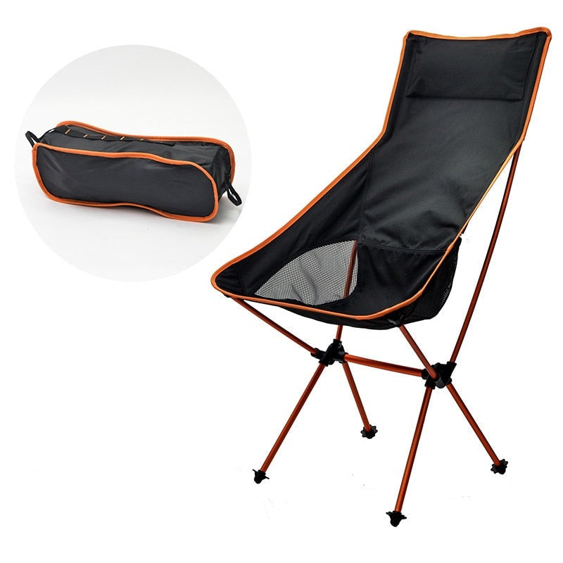 Detachable Portable  Outdoor Camping Chairs Beach Folding Moon Chair