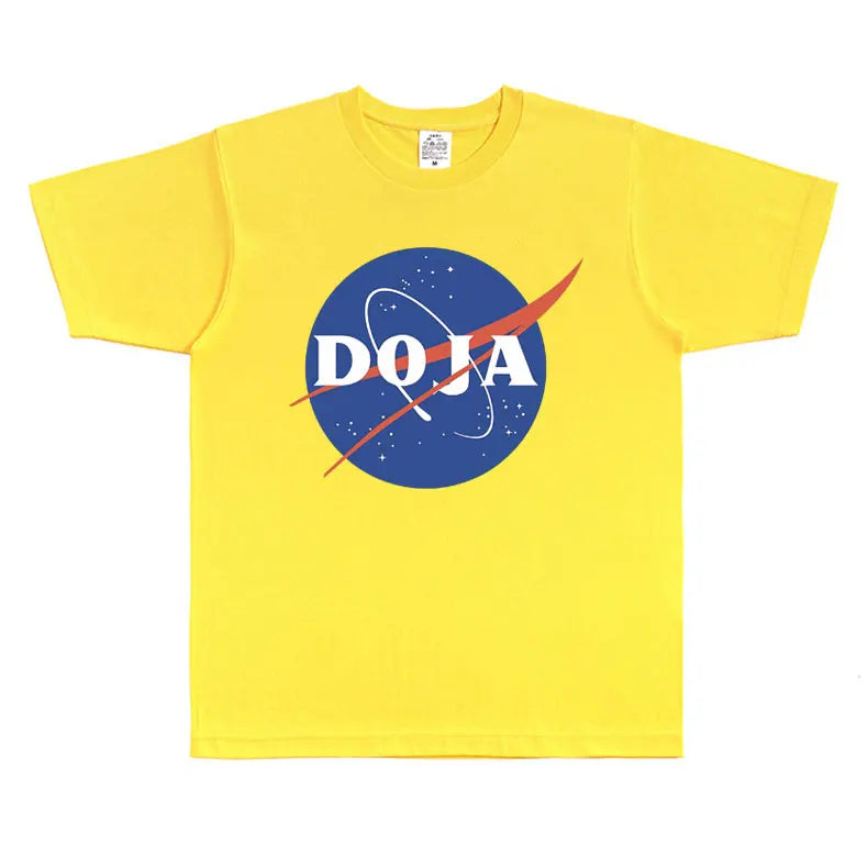 Rare Rapper Doja Cat Nasa Graphic T Shirt Men Women Hip Hop Fashion Oversized T-shirt Unisex Cotton Short Sleeve Tees Streetwear