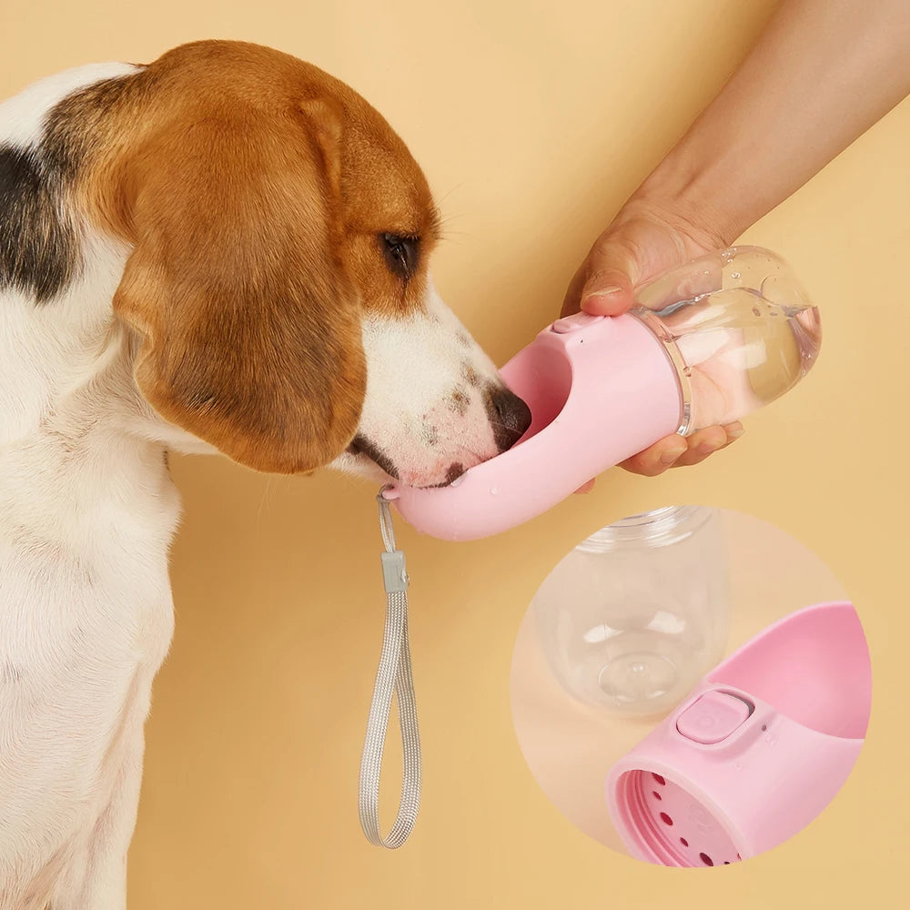 Water Bottle For Pet Dogs Cats Leakproof Water Feeder Bowls Outdoor Travel