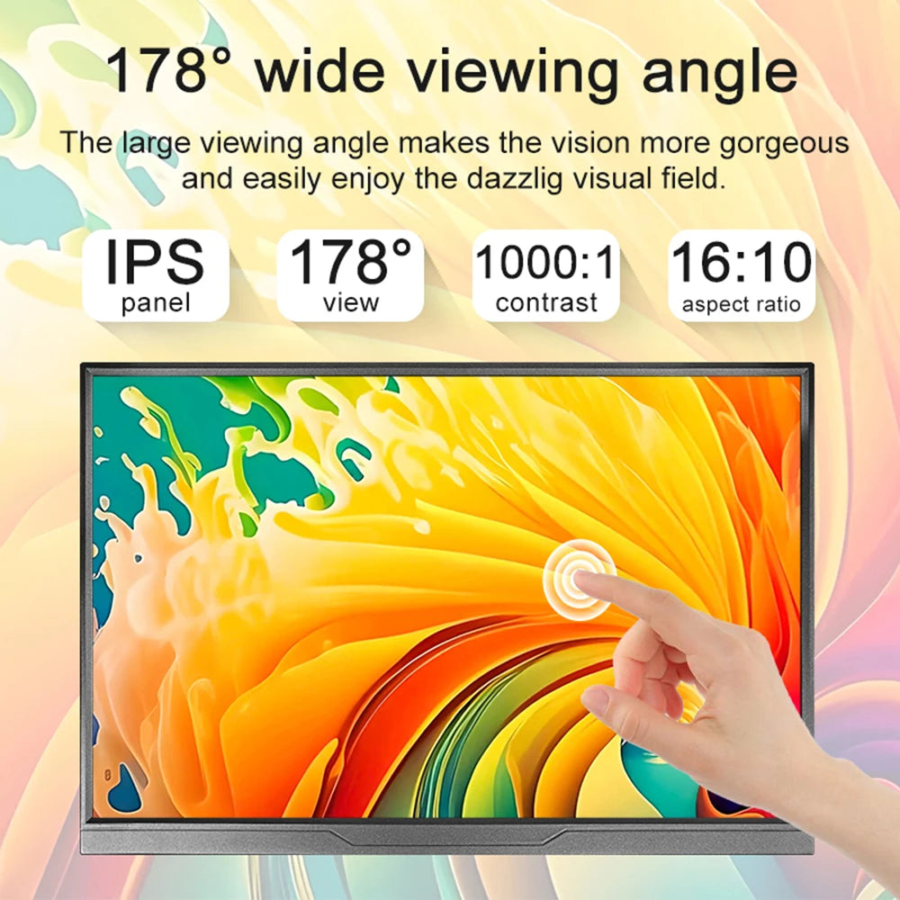 14inch Portable Monitor Touch  IPS USB-C HDMI External Second Screen