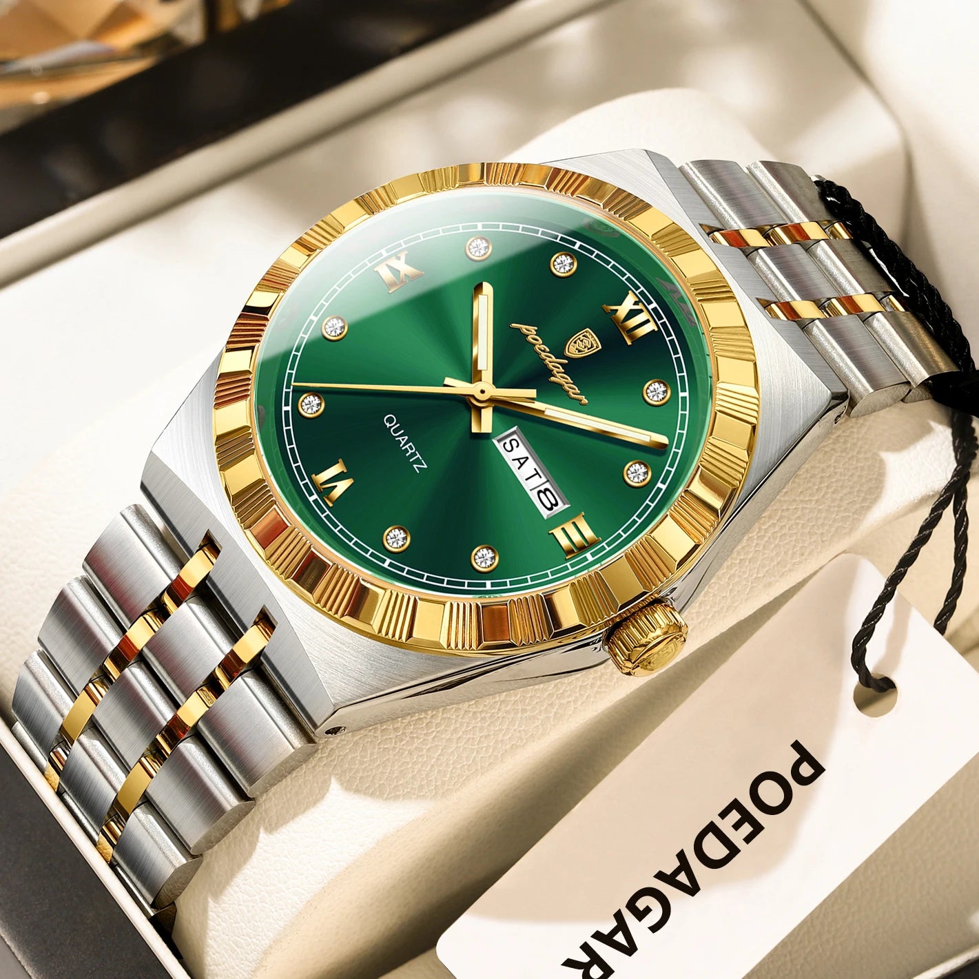 Original Luxury Man Wristwatch Waterproof Luminous Week Date Men's Watch