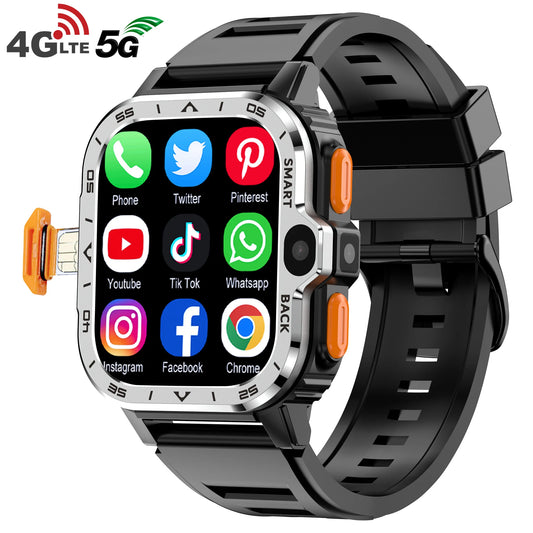 GPS 16G/64G ROM Storage HD Dual Camera NFC 2G 4G Android Smart Watch