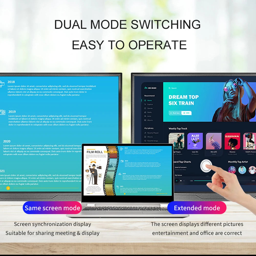 14inch Portable Monitor Touch  IPS USB-C HDMI External Second Screen