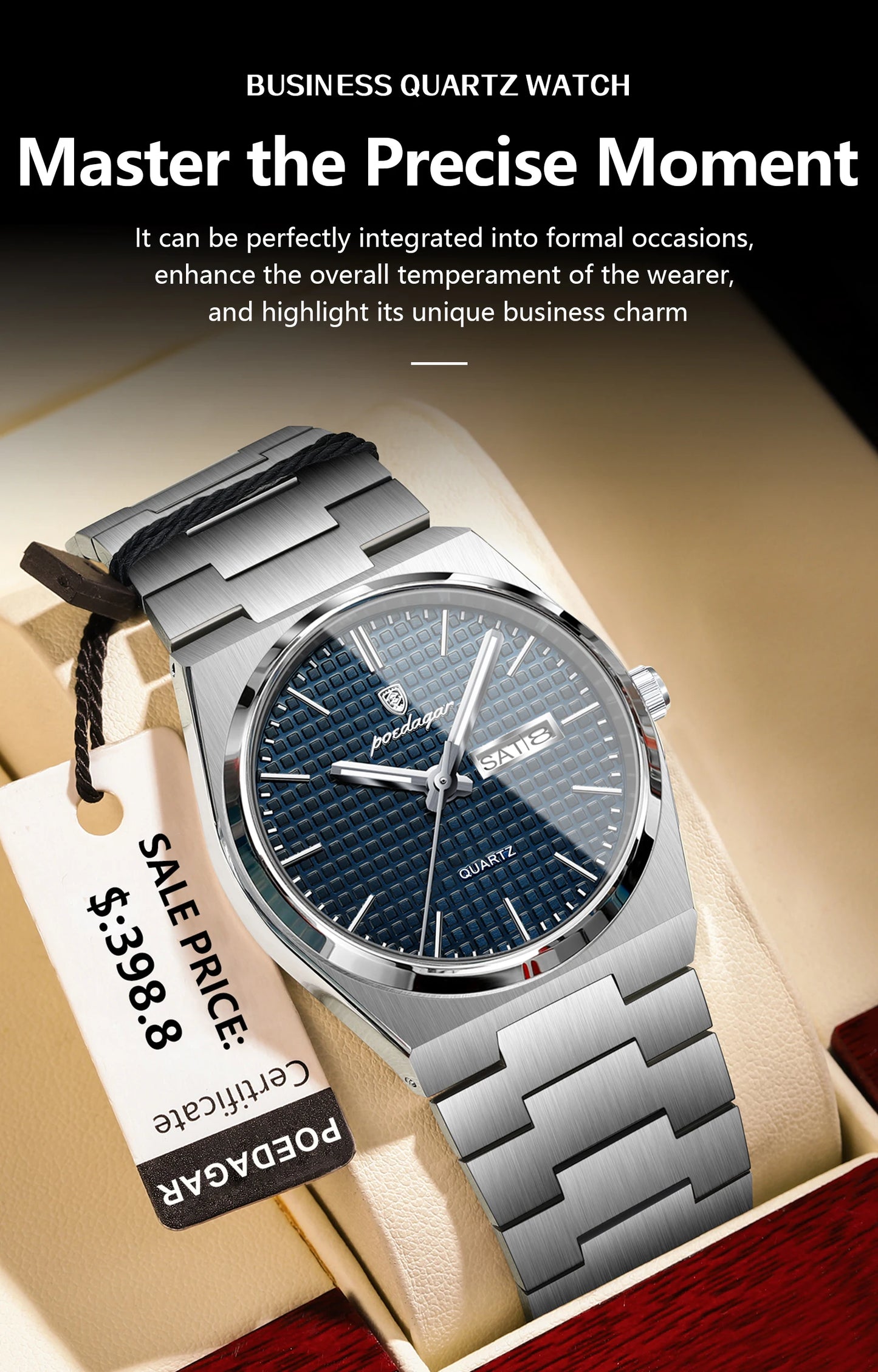 POEDAGAR Luxury Sport Man Watch Military Waterproof Luminous Date Week Men Watch