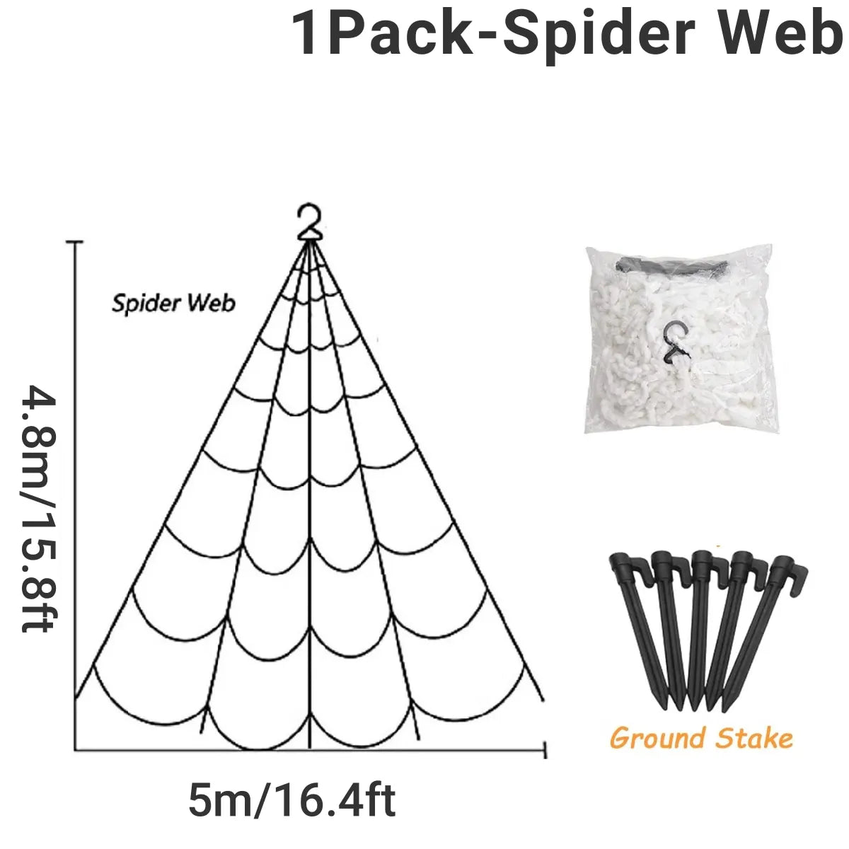 200cm Halloween Spiders Outdoor Decoration Halloween Plush Spiders Giant Spider