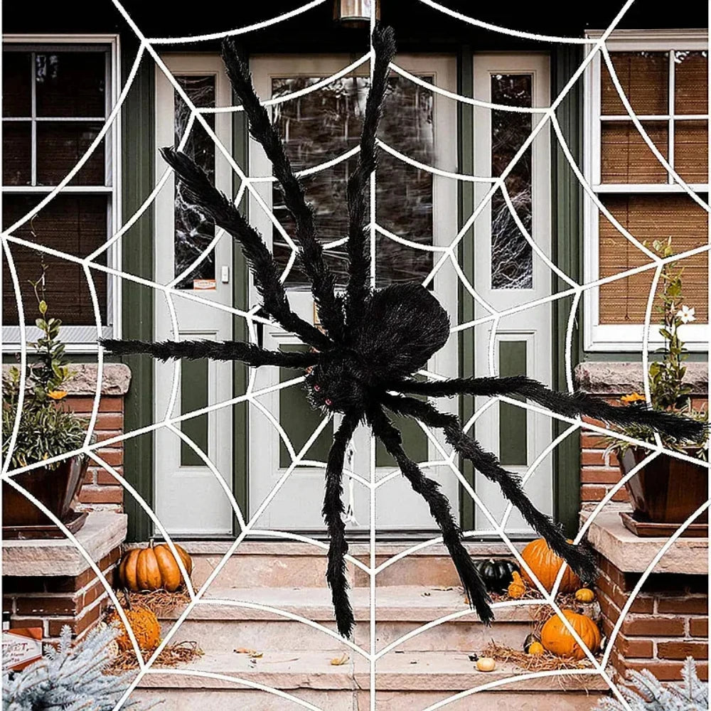 200cm Halloween Spiders Outdoor Decoration Halloween Plush Spiders Giant Spider