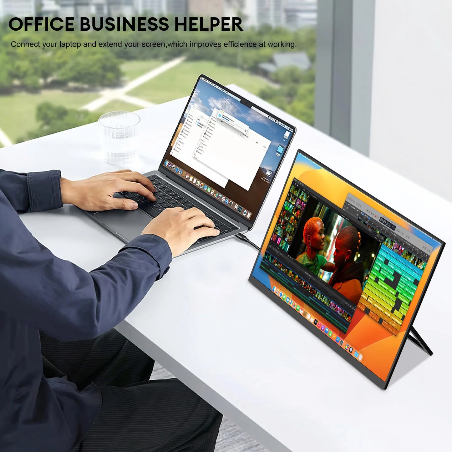 18.5inch 1920*1080P 100Hz HDMI Type C Portable Monitor