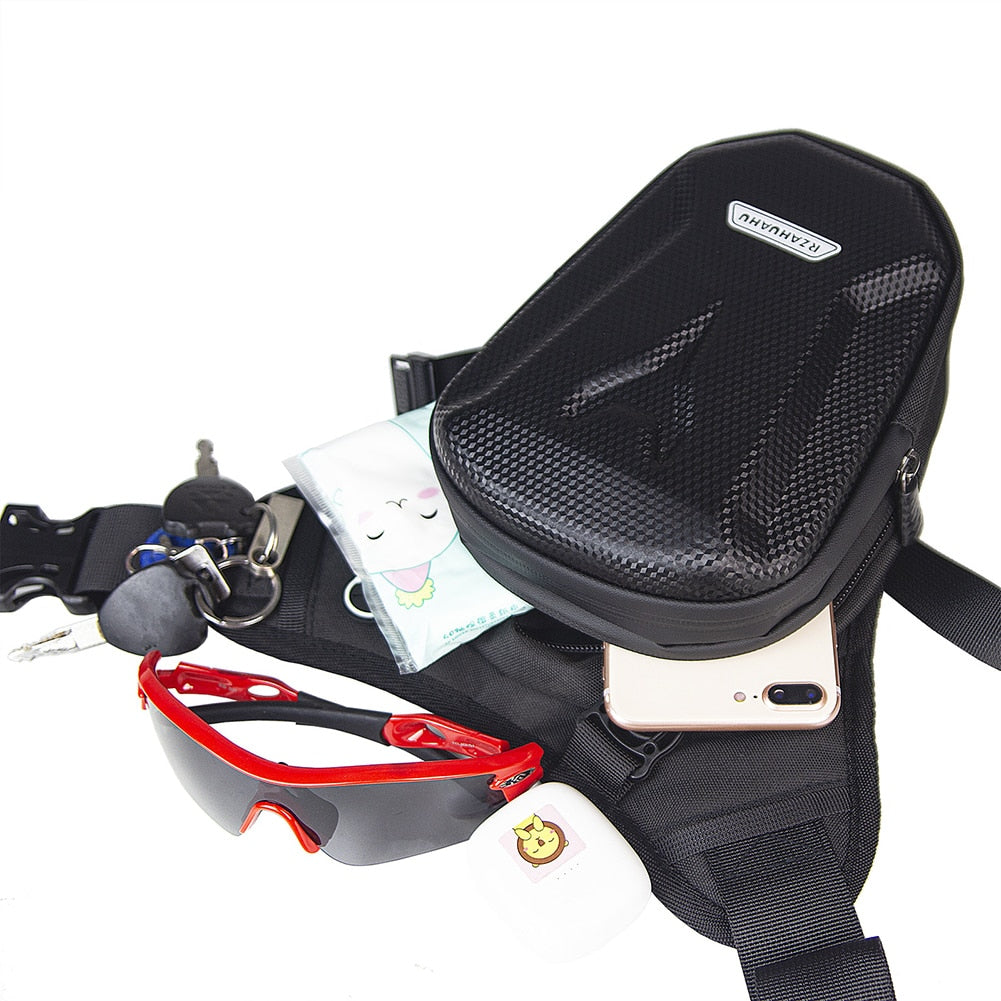 Motorcycle Drop Waist Leg Bag Portable Waterproof EVA Leg Side Bag