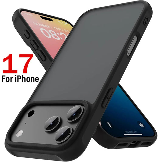 Soft TPU Matte Frosted Case For iPhone 17 17Air 17Pro Max Back Cover