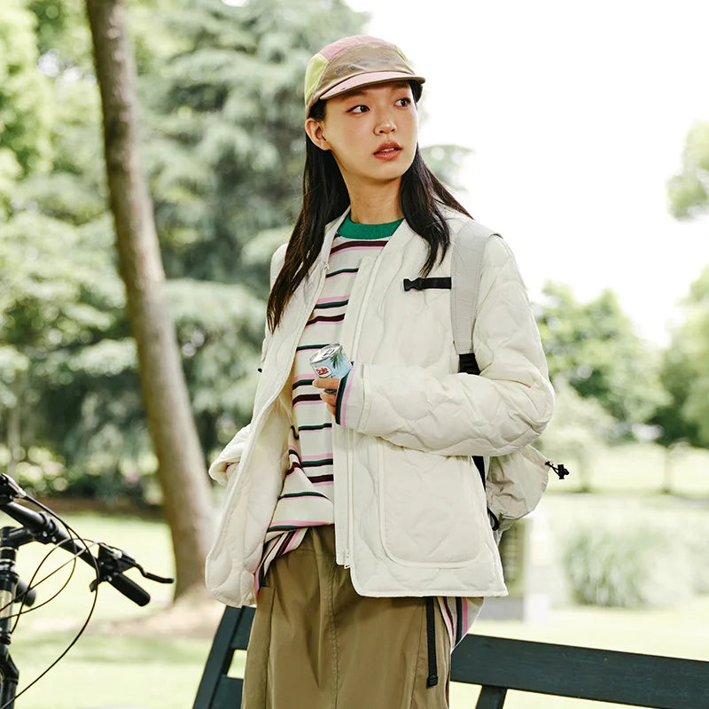 Down Jacket Women Solid Color Three-Proof Loose Casual Style New Winter Coat