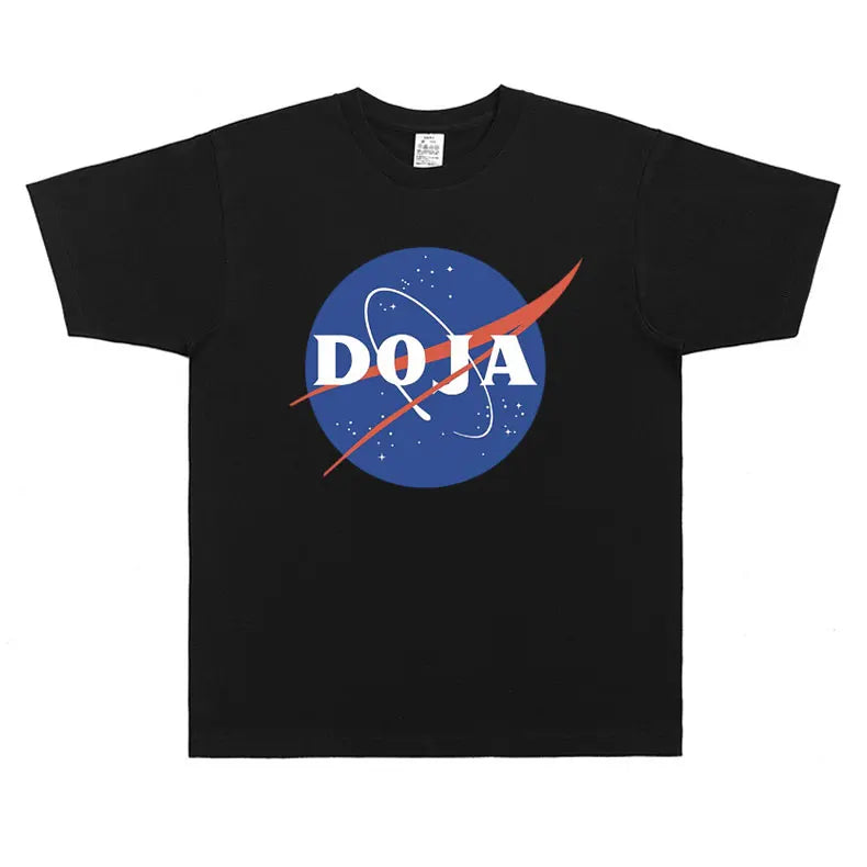 Rare Rapper Doja Cat Nasa Graphic T Shirt Men Women Hip Hop Fashion Oversized T-shirt Unisex Cotton Short Sleeve Tees Streetwear