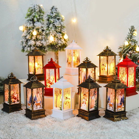 Christmas Lantern Light Decorations for Home Christmas Tree Ornaments