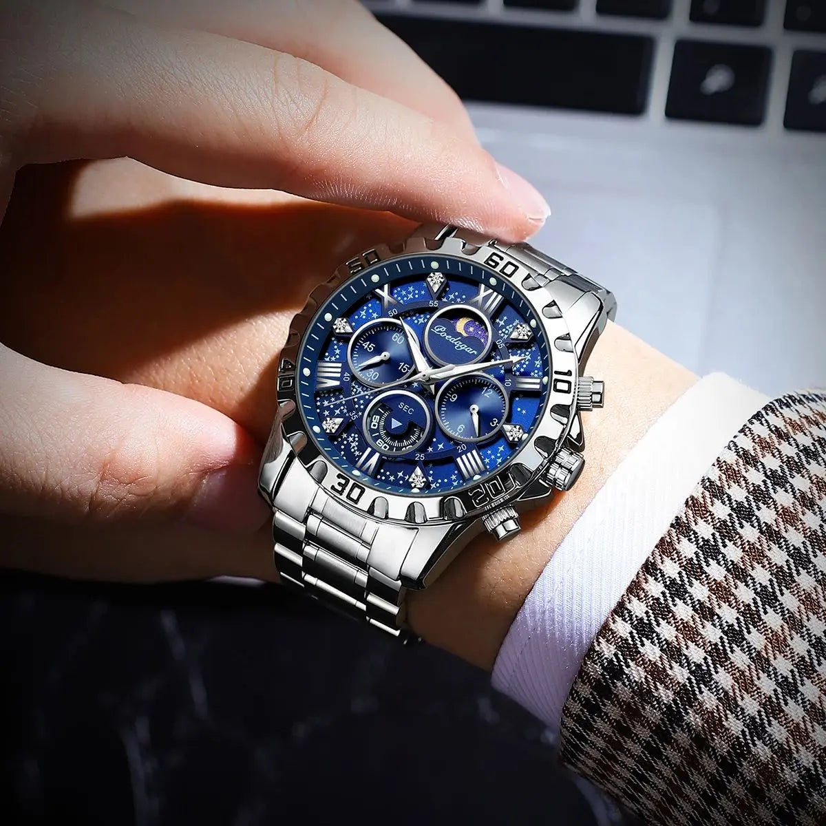 POEDAGAR Luxury Military Watch for Men Sport Quartz Man Wristwatch