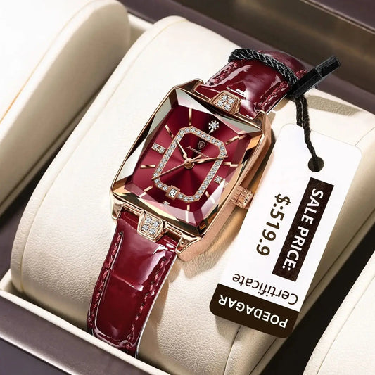 POEDAGAR Luxury High Quality Women Wristwatch Waterproof Date Rectangle Watch
