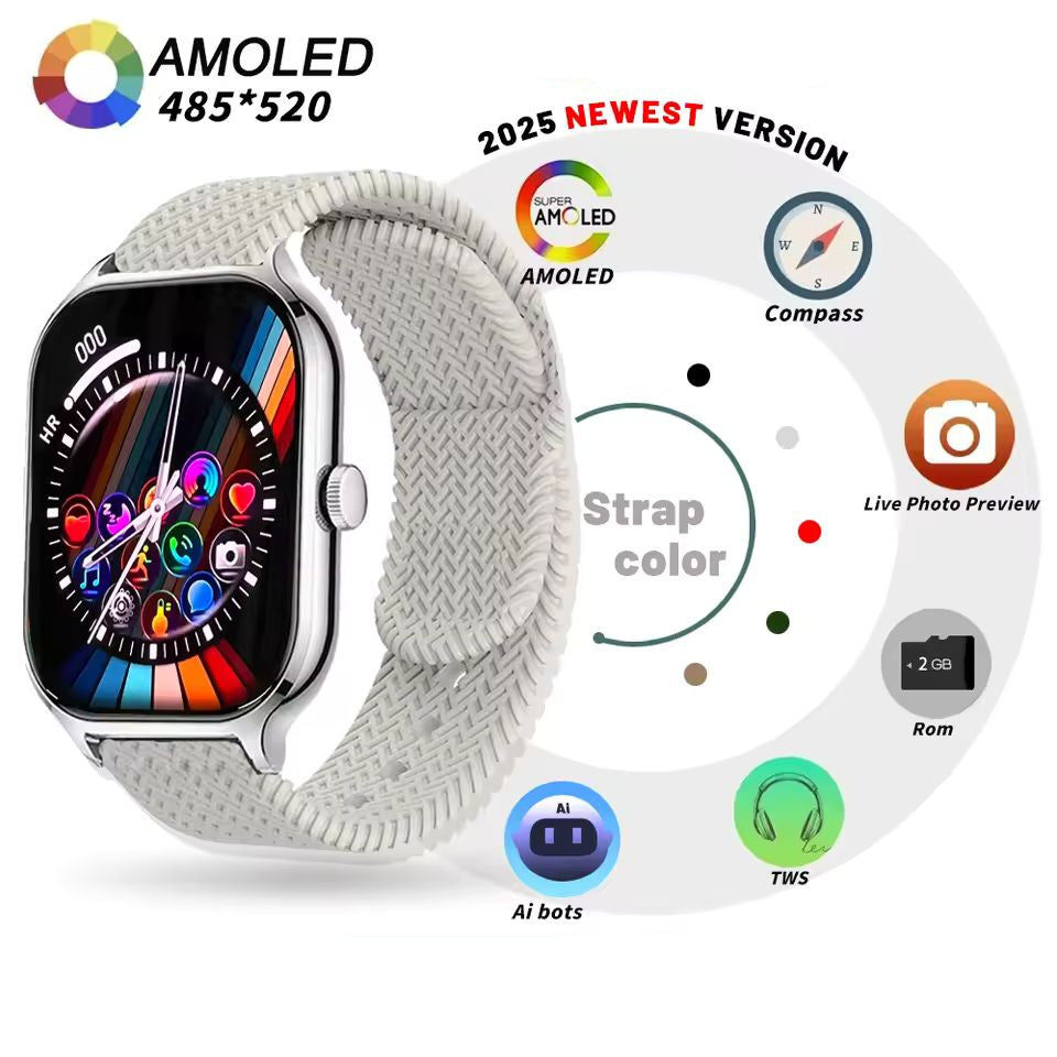 Smart Watch 46mm AMOLED 4G ROM Bluetooth NFC