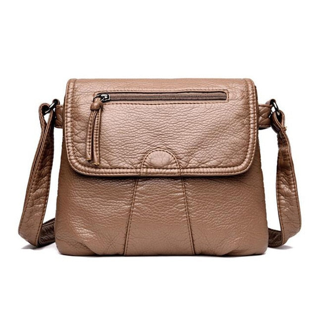 Soft PU Leather  High Quality Fashion Women's  Handbag