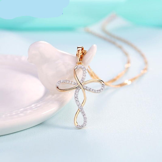 Trendy Infinite Crystal Pendant Necklaces for Women
