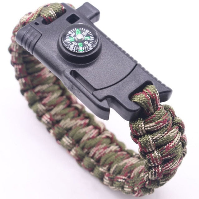 Multi-function Survival Outdoor Camping Rescue Emergency Rope Bracelet