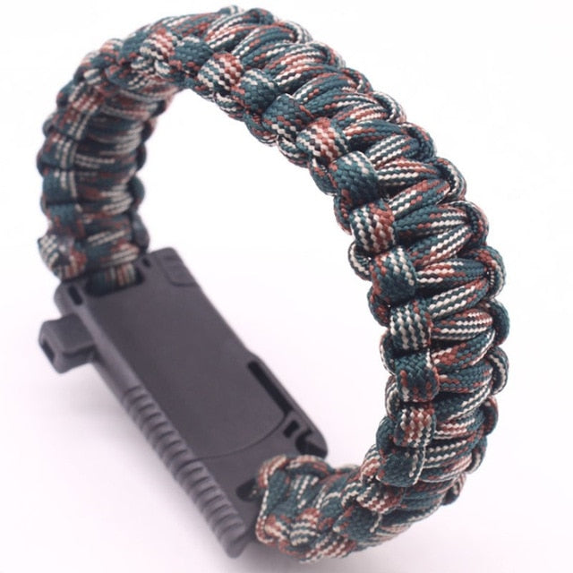 Multi-function Survival Outdoor Camping Rescue Emergency Rope Bracelet