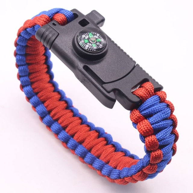 Multi-function Survival Outdoor Camping Rescue Emergency Rope Bracelet