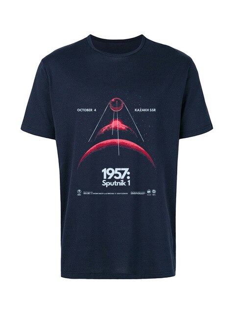 Soviet Sputnik Artificial Satellite Space   100% Cotton T Shirt