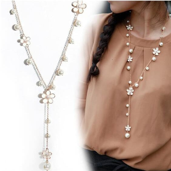 Fashion Long Necklaces & Pendants  Geometric Women Jewelry