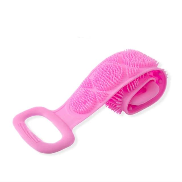 Silicone Brushes Bath Rubbing Back  Shower Extended Scrubber
