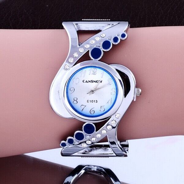 women bangle  quartz crystal  rhinestone fashion female wrist watch
