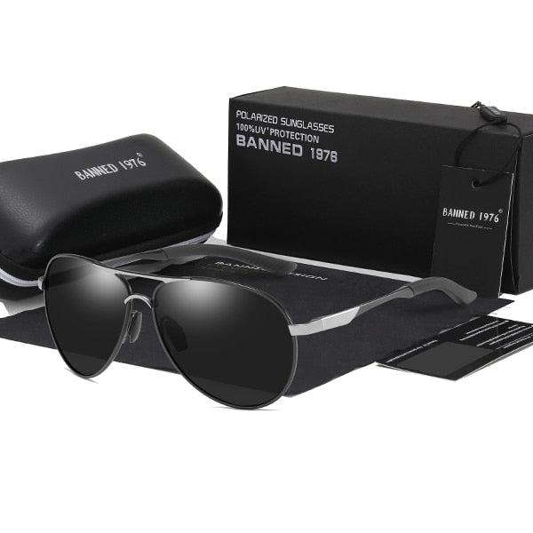 Polarized men  brand Designer UV protection Vintage driving Sunglasses