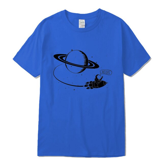 cotton T-shirt  funny Space flight T shirt