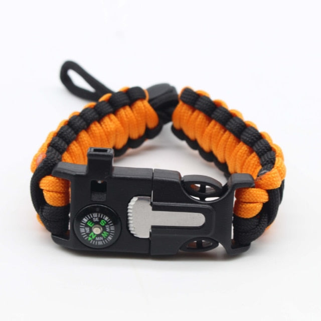 Multi-function Survival Outdoor Camping Rescue Emergency Rope Bracelet