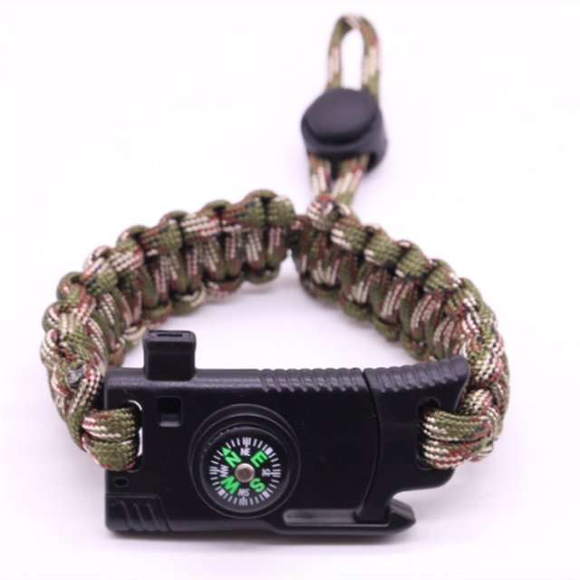 Multi-function Survival Outdoor Camping Rescue Emergency Rope Bracelet