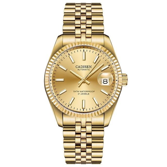 Automatic Watch Business Waterproof Gold Men Wrist watch