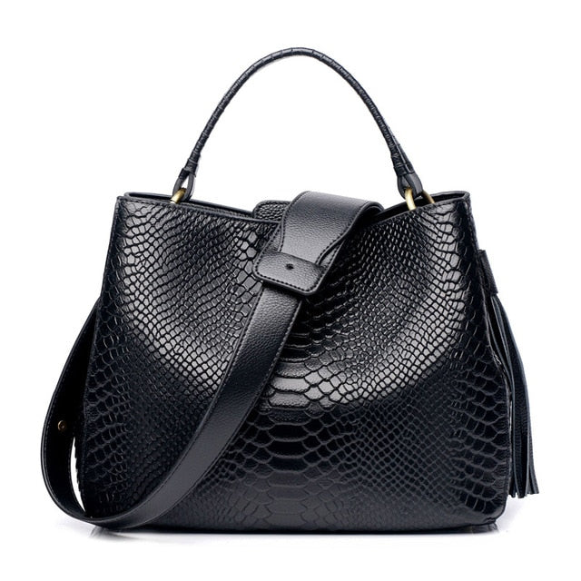 Genuine Leather Handbags  Fashion High Quality Female Shoulder Bag