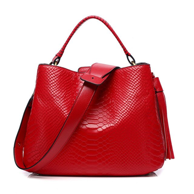 Genuine Leather Handbags  Fashion High Quality Female Shoulder Bag