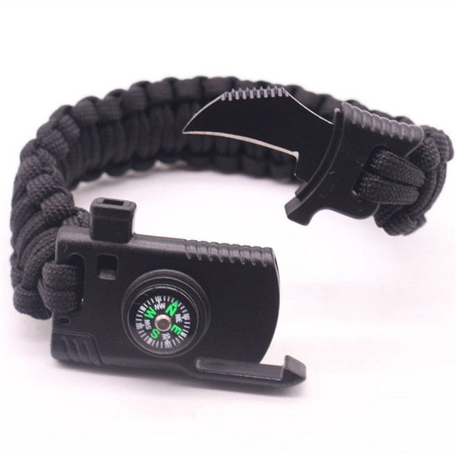 Multi-function Survival Outdoor Camping Rescue Emergency Rope Bracelet