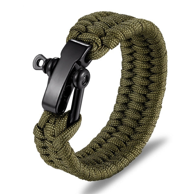 Multi-function Survival Outdoor Camping Rescue Emergency Rope Bracelet