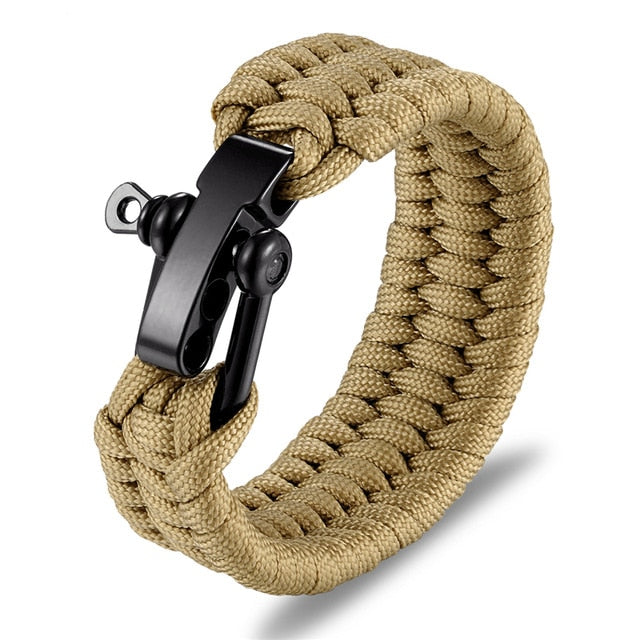 Multi-function Survival Outdoor Camping Rescue Emergency Rope Bracelet