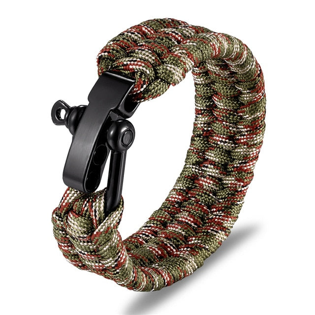 Multi-function Survival Outdoor Camping Rescue Emergency Rope Bracelet