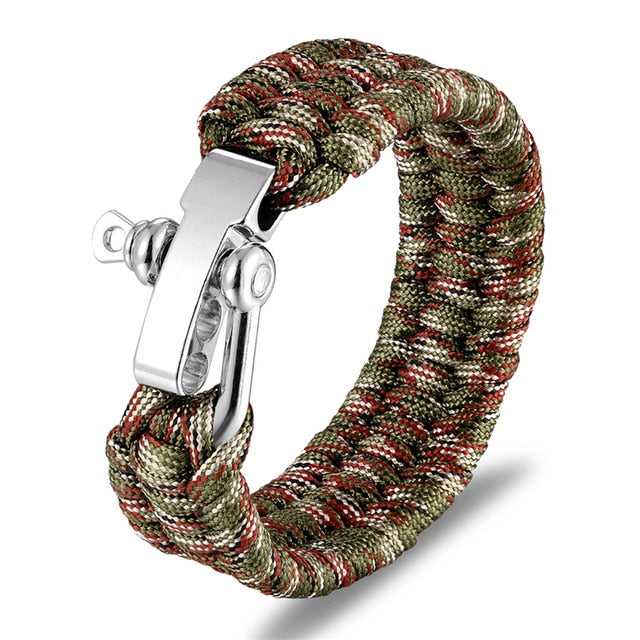 Multi-function Survival Outdoor Camping Rescue Emergency Rope Bracelet