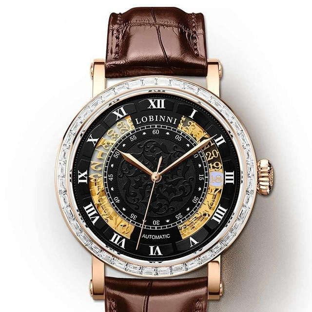 luxury wristwatch vintage mechanicaloriginal design waterproof  watch
