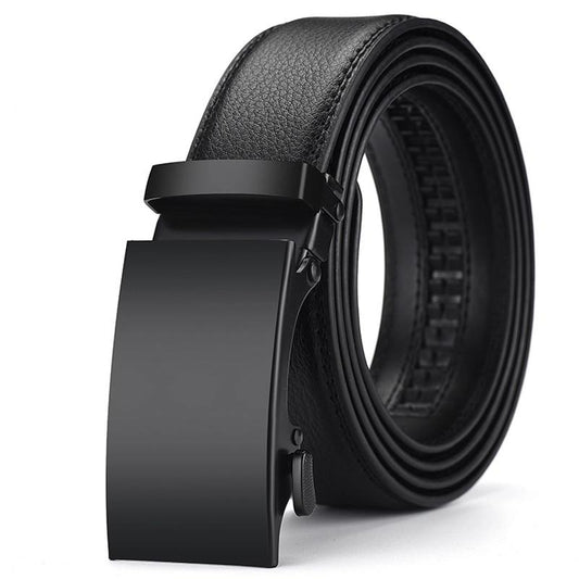 Genuine Leather Automatic Male Cummerbunds Leather Belt For Men